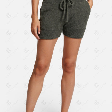 Women's Microfiber Lounge Shorts with Pockets & Drawstring – Comfortable Casual Wear