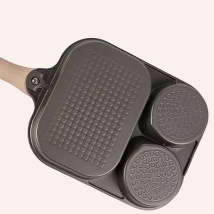 Titanium Breakfast Pan for Induction – Non-Stick Without PFAS, Scratch-Resistant & Multi-Section Design