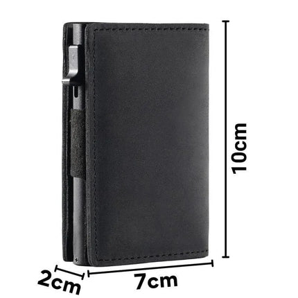 Premium RFID Wallet with Zipper Pocket – Compact & Anti-Skim Protection