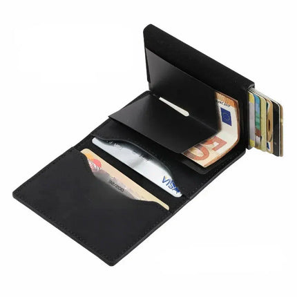 Premium RFID Wallet with Zipper Pocket – Compact & Anti-Skim Protection