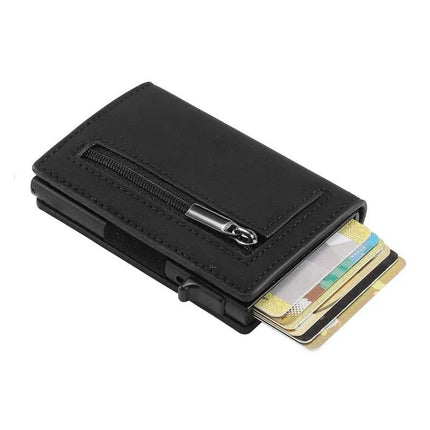 Premium RFID Wallet with Zipper Pocket – Compact & Anti-Skim Protection