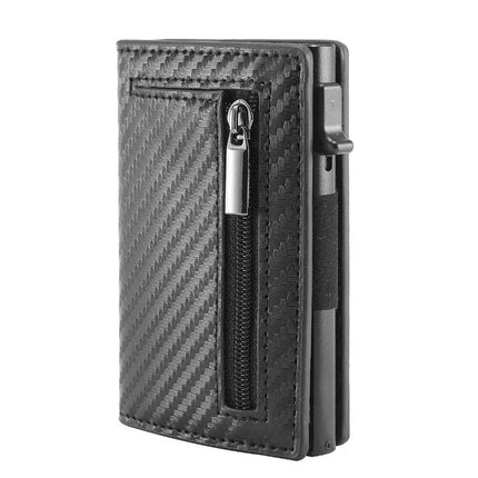 Premium RFID Wallet with Zipper Pocket – Compact & Anti-Skim Protection
