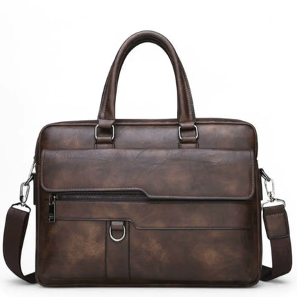 Brown Leather Laptop Bag – Stylish, Durable & Functional