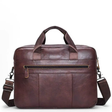 Genuine Leather 14-Inch Laptop Bag for Men – Stylish, Durable & Water-Resistant Briefcase