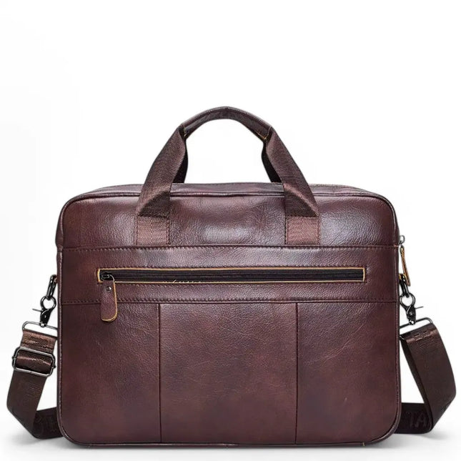 Genuine Leather 14-Inch Laptop Bag for Men – Stylish, Durable & Water-Resistant Briefcase
