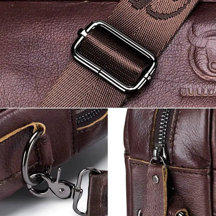 Genuine Leather 14-Inch Laptop Bag for Men – Stylish, Durable & Water-Resistant Briefcase