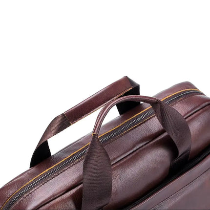 Genuine Leather 14-Inch Laptop Bag for Men – Stylish, Durable & Water-Resistant Briefcase
