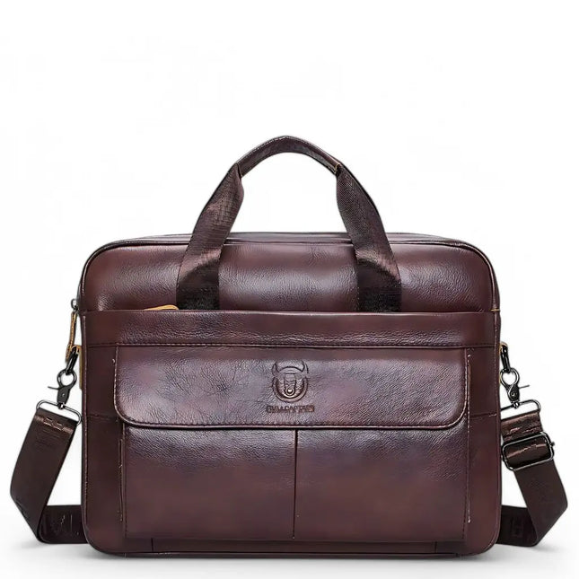 Genuine Leather 14-Inch Laptop Bag for Men – Stylish, Durable & Water-Resistant Briefcase