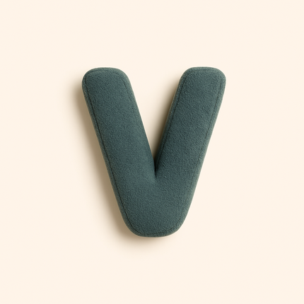 Soft Velvet Alphabet Letter Cushions – Personalized Kids Room Decor & Educational Play Pillow
