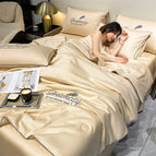 Four-piece set (pillowcase*2 + duvet*1 + sheet*1) / Khaki / 59
