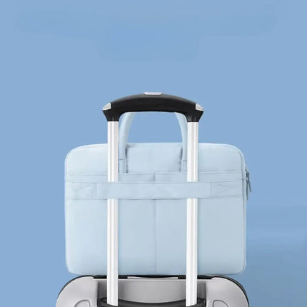 Light Blue Laptop & Work Tote Bag – Stylish, Spacious, and Travel-Friendly