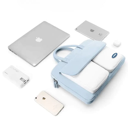Light Blue Laptop & Work Tote Bag – Stylish, Spacious, and Travel-Friendly
