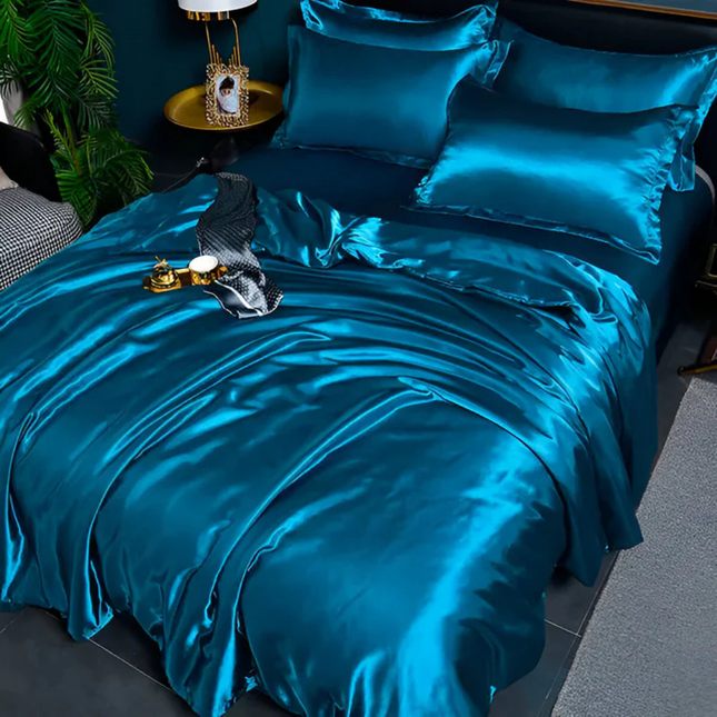 Luxury Silky Satin Bedding Set – Soft, Breathable & Hypoallergenic Comfort for a Stylish Bedroom
