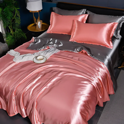 Luxury Silky Satin Bedding Set – Soft, Breathable & Hypoallergenic Comfort for a Stylish Bedroom