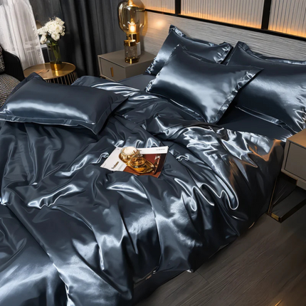 Luxury Silky Satin Bedding Set – Soft, Breathable & Hypoallergenic Comfort for a Stylish Bedroom