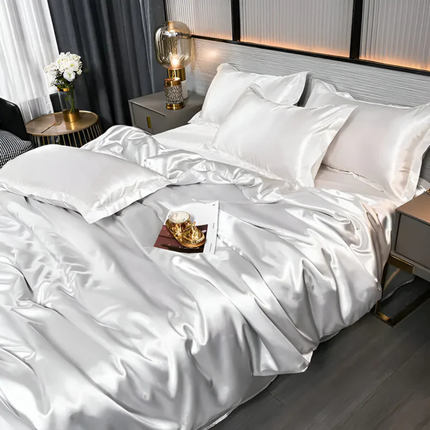 Luxury Silky Satin Bedding Set – Soft, Breathable & Hypoallergenic Comfort for a Stylish Bedroom