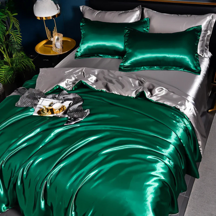 Luxury Silky Satin Bedding Set – Soft, Breathable & Hypoallergenic Comfort for a Stylish Bedroom