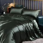 Set: 59 × 79 in + 2x pillowcase / Black