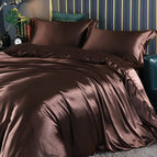 Set: 59 × 79 in + 2x pillowcase / Brown