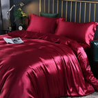 Set: 59 × 79 in + 2x pillowcase / Red