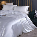 Set: 59 × 79 in + 2x pillowcase / Silver