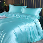 Set: 59 × 79 in + 2x pillowcase / Light blue
