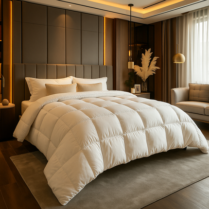 Luxury Goose Down Duvet – Soft, Warm & Breathable Bedding for Ultimate Bedroom Comfort