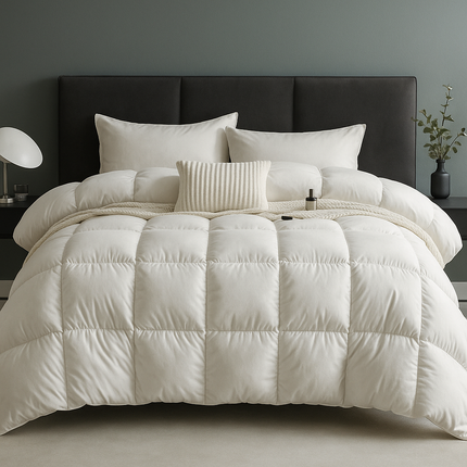Luxury Goose Down Duvet – Soft, Warm & Breathable Bedding for Ultimate Bedroom Comfort