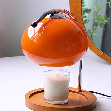 Mid-Century Candle Warmer Lamp – Elegant Flameless Scented Candle Melter for Cozy Home Décor (6" x 7.9")
