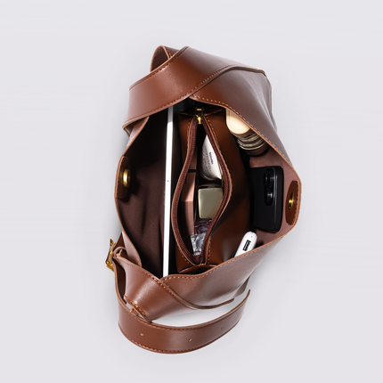 Minimalist Vegan Leather Shoulder Bag