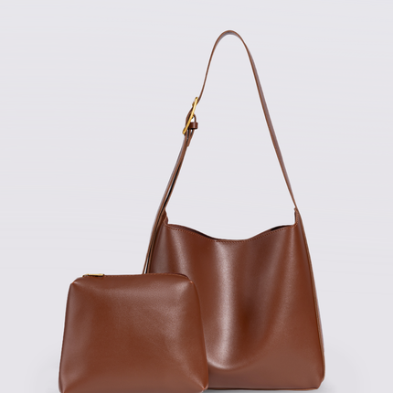 Minimalist Vegan Leather Shoulder Bag