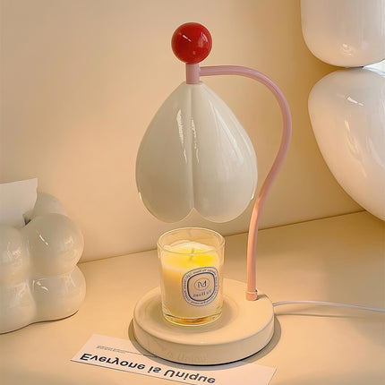 Floral Candle Warmer Lamp 5.9" x 13.4" – Elegant Flower-Inspired Home Décor for Cozy Aromatic Ambiance