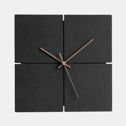 Minimalist Silent Wall Clock 12" – Modern Decorative Clock with Walnut Hands & Quiet Sweep Movement