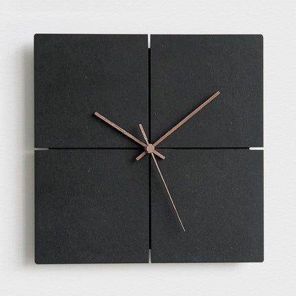 Minimalist Silent Wall Clock 12" – Modern Decorative Clock with Walnut Hands & Quiet Sweep Movement