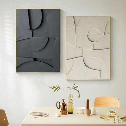 Modern Geometric Wall Art Canvas – Minimalist Abstract Home Décor for Living Room & Bedroom