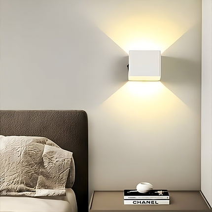 Modern Rechargeable LED Wall Sconce – Up & Down Lighting for Living Room, Hallway, and Bedroom