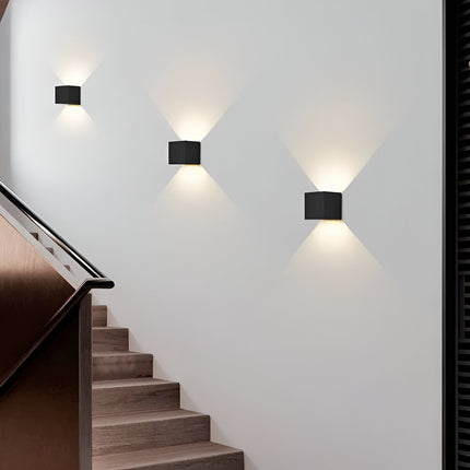 Modern Rechargeable LED Wall Sconce – Up & Down Lighting for Living Room, Hallway, and Bedroom