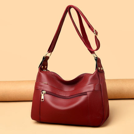 Women’s Leather Shoulder Bag – Spacious & Stylish Vegan Leather Handbag