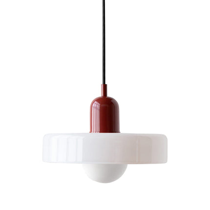 Color-Splash Glass Pendant Light 9.8" º 7.1" / 13.8" º 8.7" – Modern Adjustable Hanging Lamp for Kitchen, Dining & Living Room