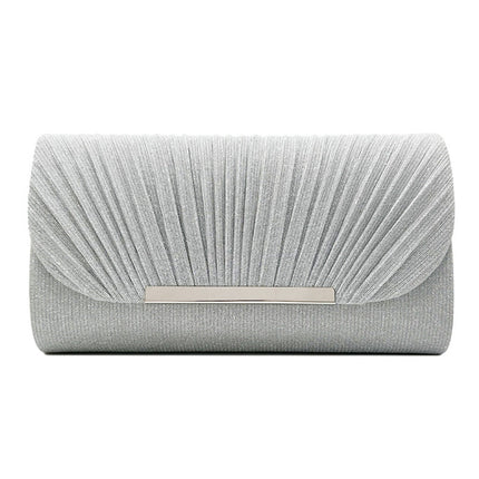 Elegant Night Clutch – Shimmering Evening Bag with Gold Closure – Available in Multiple Colors