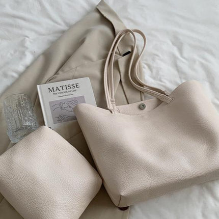 Soft Leather Tote Bag | Spacious Vegan Leather Work & Daily Tote for Women