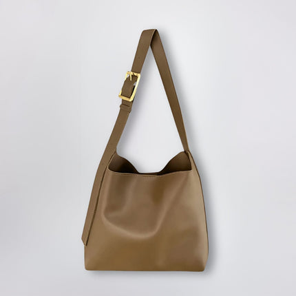 Minimalist Vegan Leather Shoulder Bag