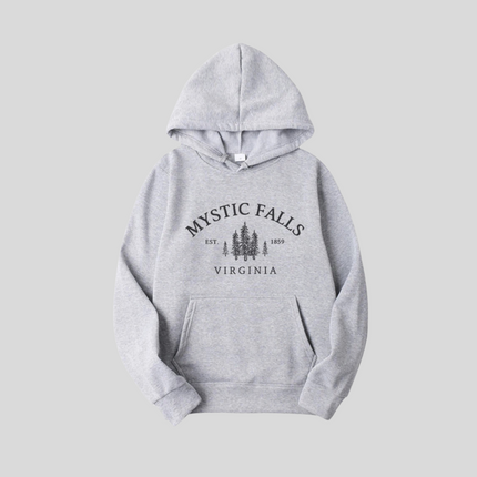 Title Mystic Falls Virginia Hoodie Salvatores Shirt Unisex Long Sleeve Crew Neck Pullovers Hoodies Casual Sweater For Vampire Fans