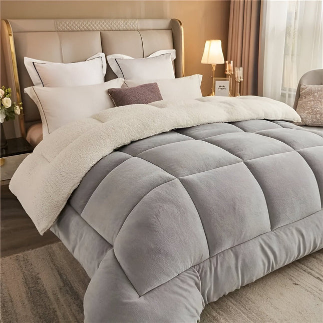 Fleece Comforter Sherpa Fleece Blanket – Ultra-Soft Velvet Throw for Cozy Fall & Winter Nights