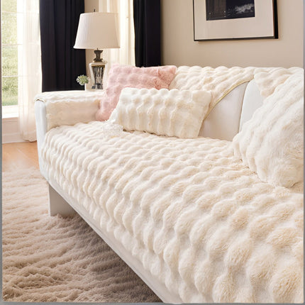 Luxury Plush Sofa Cover – Thick Velvet Furniture Protector for Dogs & Cats – Machine Washable, Anti-Slip, Pet-Friendly Couch Slipcover