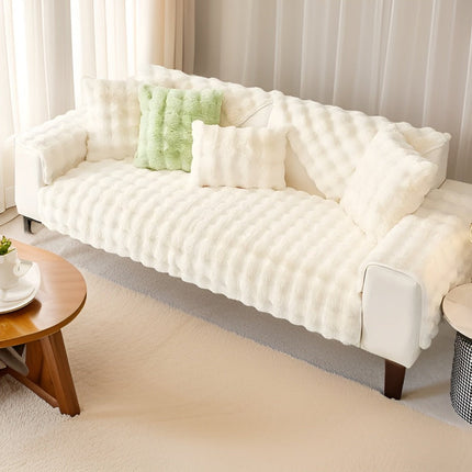 Luxury Plush Sofa Cover – Thick Velvet Furniture Protector for Dogs & Cats – Machine Washable, Anti-Slip, Pet-Friendly Couch Slipcover