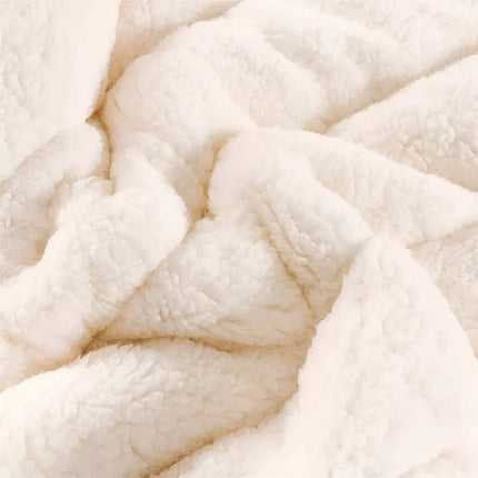 Ultra-Soft Sherpa Fleece Blanket – Cozy Throw for Winter, Sofa, and Bed – Machine Washable, Multiple Sizes