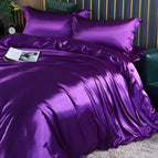 Set: 59 × 79 in + 2x pillowcase / Violett