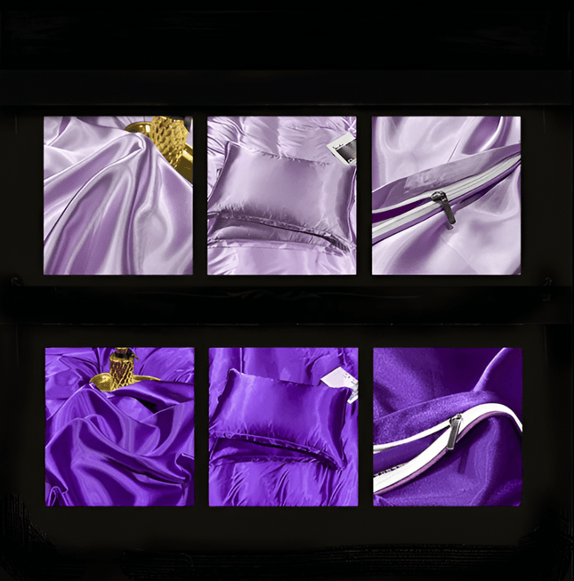 Premium Mulberry Silk Bedding Set – 100% Natural Mulberry Silk Duvet Cover with 2 Pillowcases – Hypoallergenic, Breathable, Temperature-Regulating, and Skin-Friendly