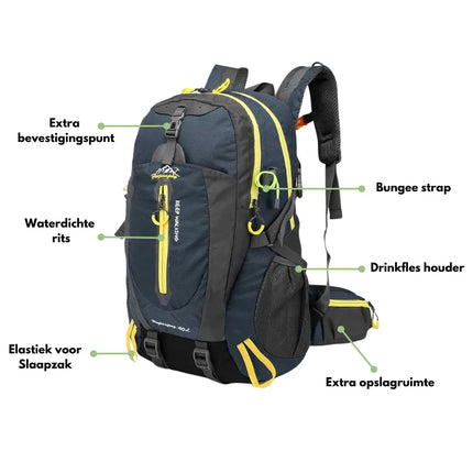 40L Waterproof Hiking Backpack – Lightweight, Durable, & Comfortable for Outdoor Adventures